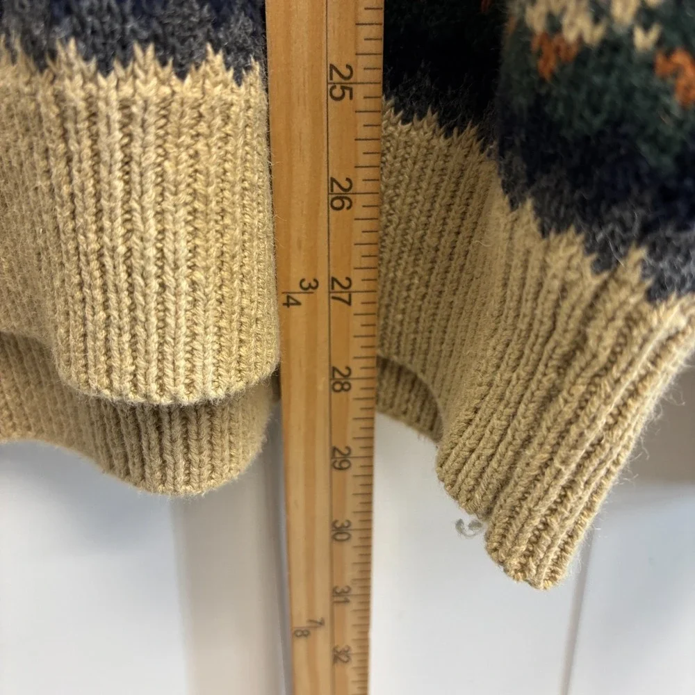 Vintage Stone Haven Grandpacore Nordic Geometric Sweater Men Size XL Cabin Cozy